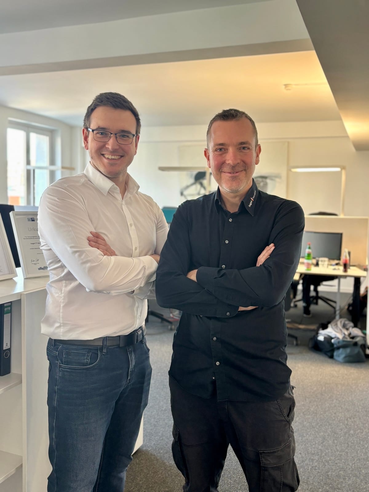 Jens Hagel und Philip Kraatz - Geschäftsführung SYNAPSE KI-Agentur Hamburg